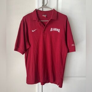 University of Alabama Nike Polo Size Small Red Crimson Tide “Elite” Fit Dry